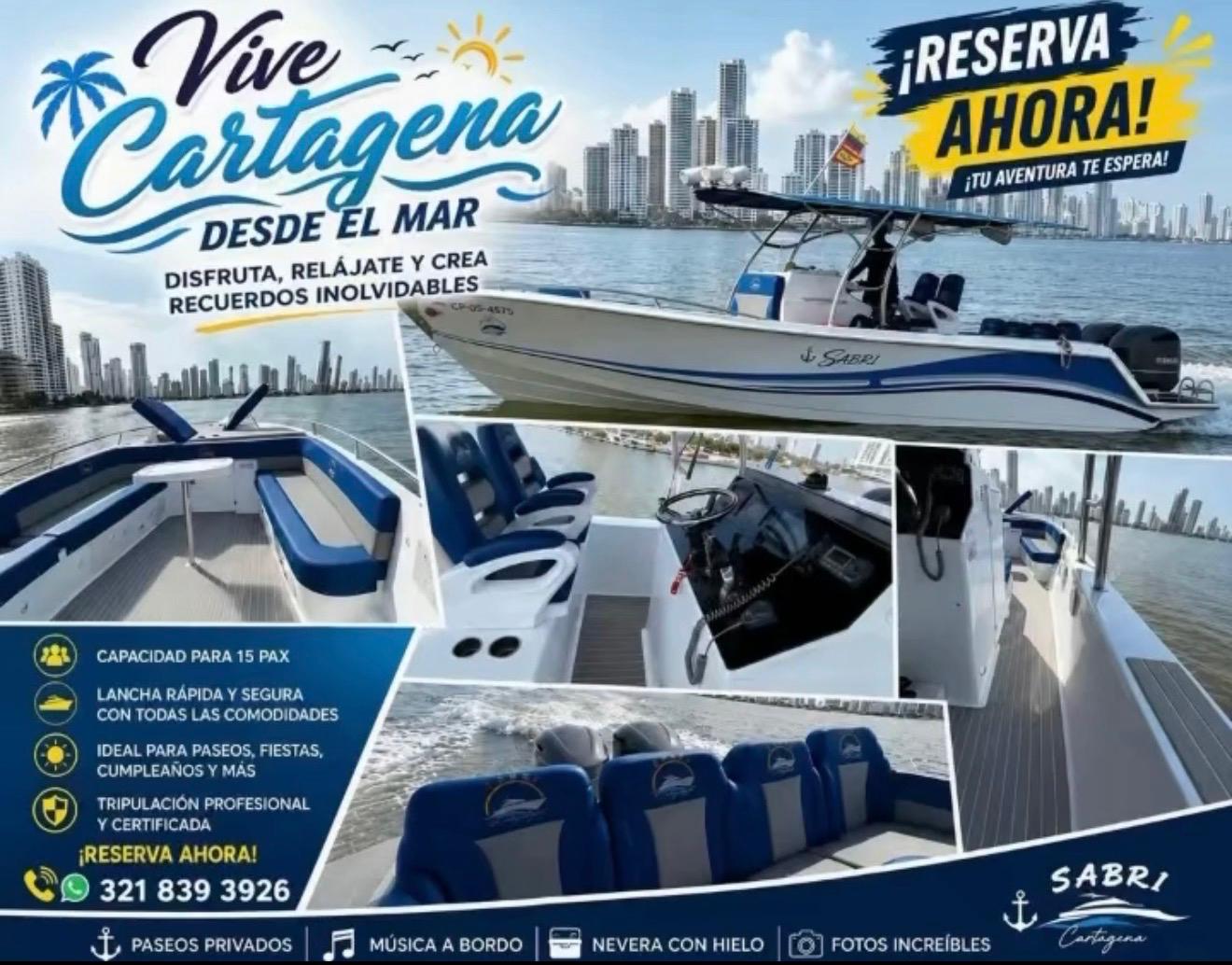 Lancha Deportiva Sabri (15 PAX)